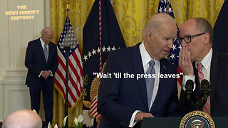 Biden's White House Propaganda Clown Show: "Did Jill already speak?.. wait 'til the press leaves."