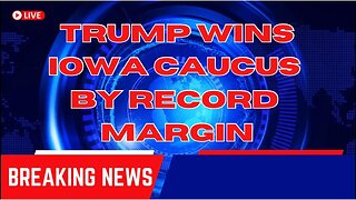 REDNECK NEWS NETWERK- TRUMP WINS IOWA CAUCUS DESANTIS CRIES FOUL