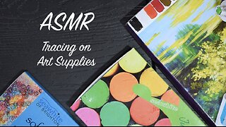 ASMR Tracing on Art Packaging | Tracing Letters & Shapes | No Talking
