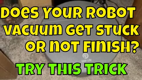 How to Keep Robot Vacuum from Getting Stuck | Robot Vacuum Does Not Finish #howto #diy