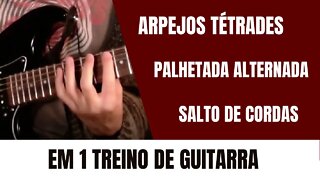 Como Fazer Arpejos com Salto de Cordas na Guitarra