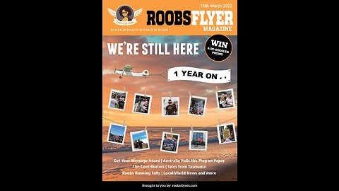 Roobs Flyer Magazine First Anniversary Issue. OUT NOW!