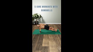 🟢 5 Core Workout Exercises | with Dumbbells💪🏼🔥🧘🏼‍♀️🏋🏽‍♂️ #shorts #motivation #rumble