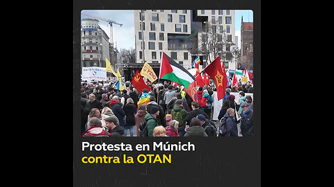 Manifestantes se pronuncian en Múnich contra la OTAN