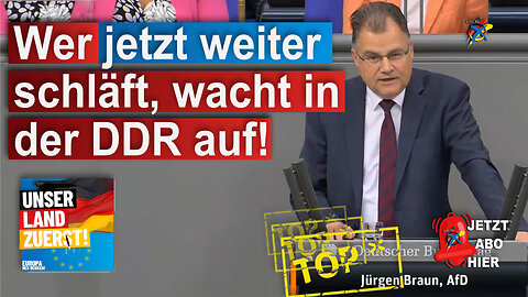 Wer jetzt weiter schläft wacht in der DDR auf!