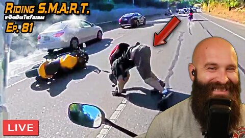 🔴LIVE: Motorcycle Crashes REVIEWED / Riding S.M.A.R.T. 81