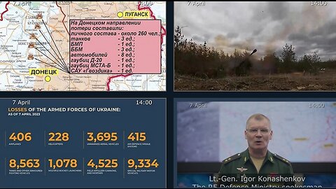 07.04.23 ⚡Russian Defence Ministry report on the progress of the deNAZIfication of Ukraine
