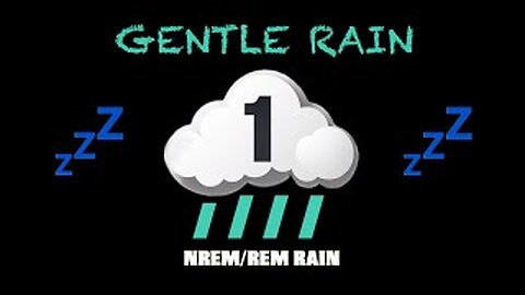 LVL 1 🌧 GENTLE RAIN [BLACKSCREEN] NREM/REM Rain Sleep Cycle Enhanced for Optimum Sleep @Meditate-Me