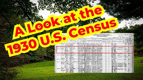 A look at the 1930 U.S. Census