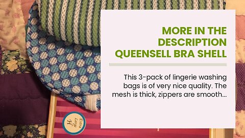 More In The Description Queensell Bra Shell – Set of 2 Bras Laundry Bag and Mesh Laundry Bag fo...