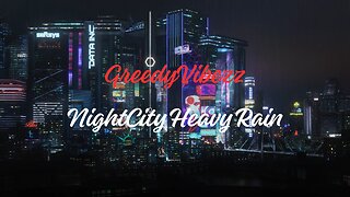 NightCity Heavy RainㅣRain mood for Sleep, Relaxation