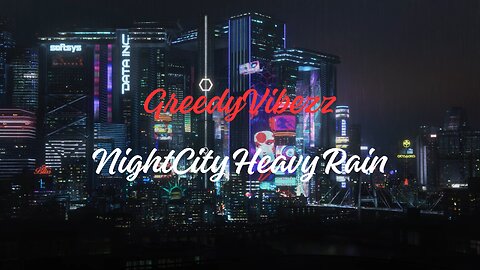 NightCity Heavy RainㅣRain mood for Sleep, Relaxation