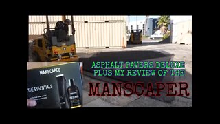 RESTORING ASPHALT THE RIGHT WAY! AND THE MOST AWKWARD VIDEO I'VE EVER MADE..... MANSCAPER REVIEW