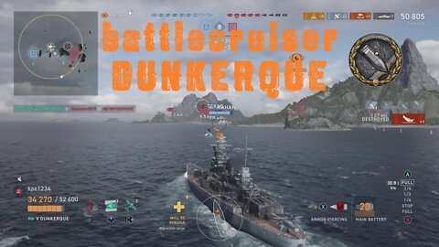 Battlecruiser Dunkerque (World of Warships Legends)