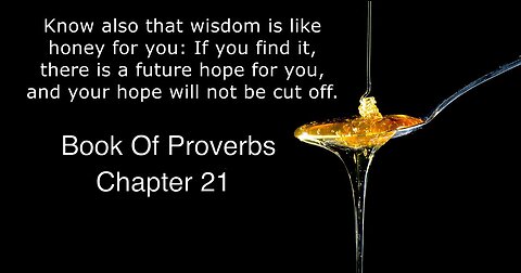 Proverbs Bible Study: Proverbs 21