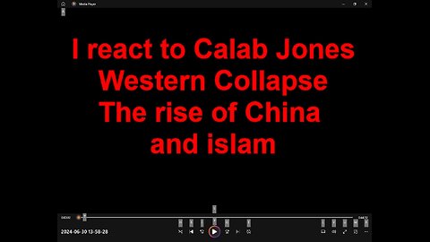 I react to Caleb Jones' talk on Western Collapse and rise of Islam and China