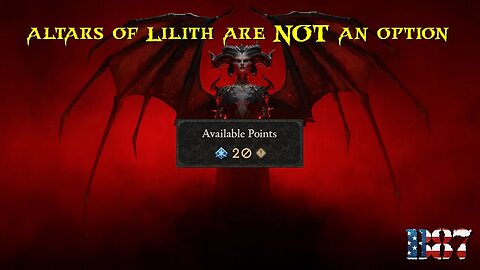 Diablo 4: Altars of Lilith are NOT an option