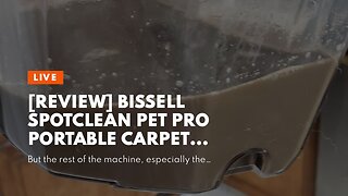 [REVIEW] BISSELL SpotClean Pet Pro Portable Carpet Cleaner, 2458, Grapevine Purple, Black