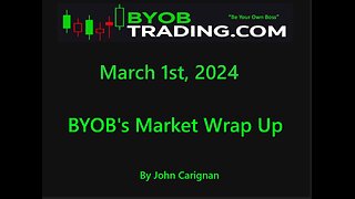 March 4th, 2024 BYOB Market Wrap Up For educational purposes only.
