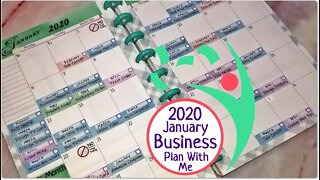 January 2020 Business Planner Plan With Me - Social Media, YouTube, Subscription Box, Sticker Shop