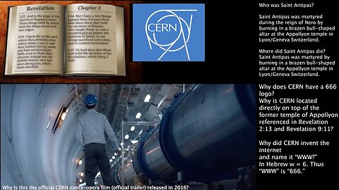 CERN | Satan | Where Does Satan Dwell? | Does the Bible Reveal Where Satan Dwells? Why Is CERN Located On Top of the Former Temple of Appollyon (Where Satan Dwelleth)? Why Is CERN's Logo 666? Why Did CERN Invent "WWW" (In Hebrew = 666)?