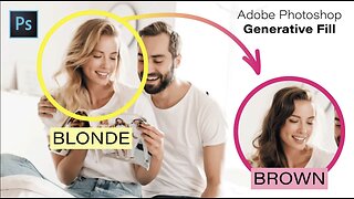 Adobe's Generative Fill: An Easy Way To Turn Blonde Hair into Brown Hair