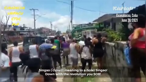 Cuba | Protest and repression in Guanabacoa