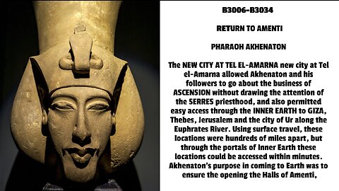 The NEW CITY AT TEL EL-AMARNA new city at Tel el-Amarna allowed Akhenaton and his followers to go ab