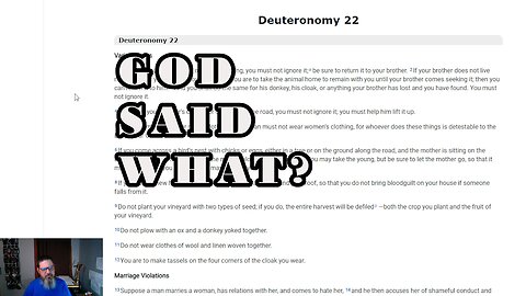 Miscellaneous Laws and Women's Rights Deuteronomy 22-26