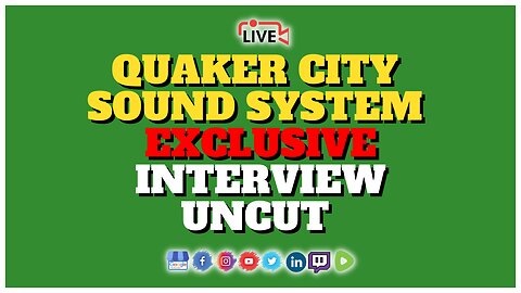 Official Reggae History: Quaker City Sound System - Exclusive LIVE Interview UNCUT