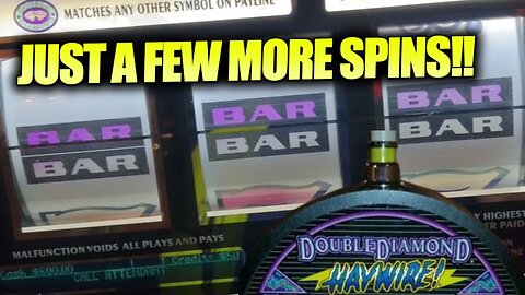 $100 Spins On Double Diamond Haywire Leads To 2 Jackpot Hand Pays!