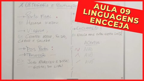 📚 ORTOGRAFIA e PONTUAÇÃO - Linguagens, Códigos e suas Tecnologias - ENCCEJA [Ensino Médio] - Aula 9