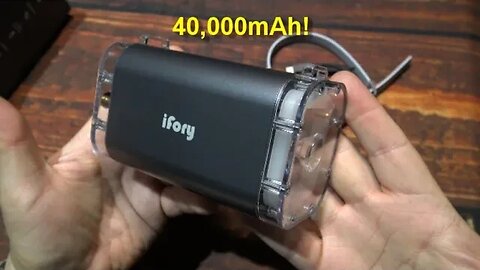 iFory THY-B001 Portable Power Bank Flashlight Review! (40,000mAh!)