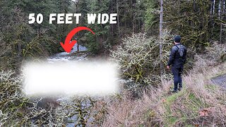 A mossy forest hike to see an Incredible 50-foot wide waterfall | Pothole Falls | Pacific Northwest