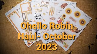 Ohello Robin Thanksgiving Haul - October 2023