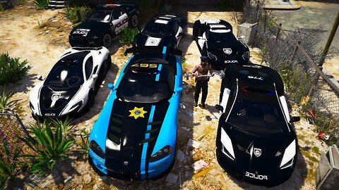 GTA 5 - Stealing Luxury Police🔥Hot Pursuit Cars with Trevor (Real Life Cars #05)