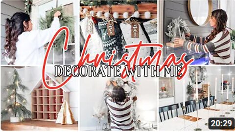2022 COZY CHRISTMAS DECORATE WITH ME | CHRISTMAS DECOR IDEAS | MORE WITH MORROWS