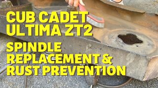 #147 Spindle Replacement on Cub Cadet Ultima ZT2 Zero Turn Mower + Rust Prevention