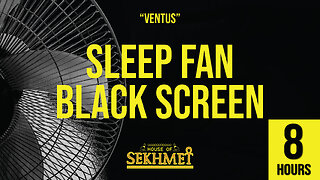 FAN WHITE NOISE [BLACK SCREEN] | 8 Hours | Get To Sleep Fast!