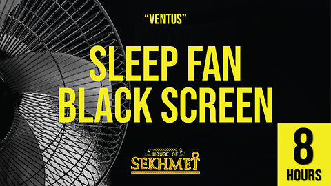 FAN WHITE NOISE [BLACK SCREEN] | 8 Hours | Get To Sleep Fast!