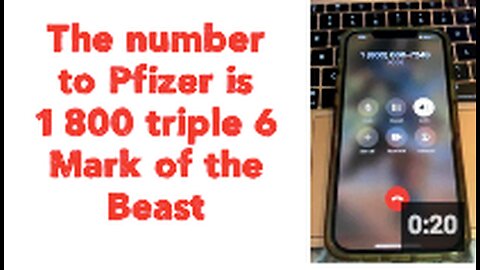 The number to Pfizer is 1 800 triple 6 Mark of the Beast