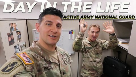 A Day in the Life of an Active Duty Army National Guard soldier