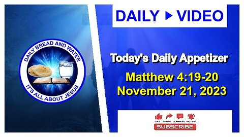 Today's Daily Appetizer (Matthew 4:19-20)