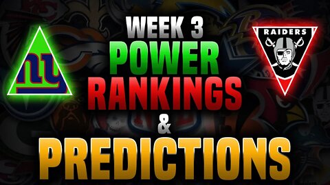 Week 3 NFL Power Rankings & Predictions