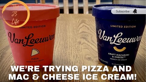 We’re Trying Pizza And Mac & Cheese Flavored Ice Creams!