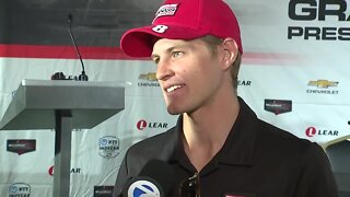 WATCH: IndyCar champion Marcus Ericsson is a huge Red Wings fan