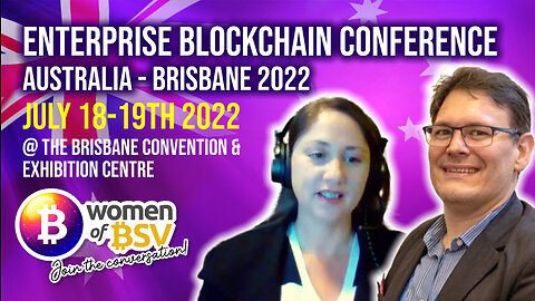 Brendan Lee and Ethel - Enterprise Blockchain Conference, Brisbane Australia - 18th- 19th July 2022