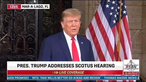 Trump Speaks Out After SCOTUS Hearing