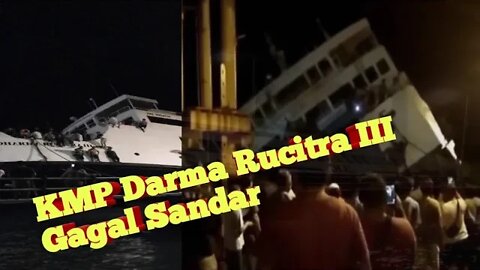 KMP Darma Rucitra III Gagal Sandar di Dermaga 2 Pelabuhan Padangbai Bali