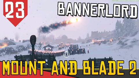 Catapulta com BOMBAS de Fogo na Neve! - Mount & Blade 2 Bannerlord #23 [Gameplay Português PT-BR]